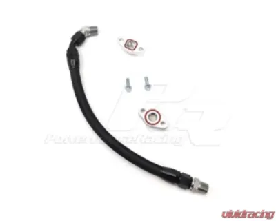 Powerhouse Racing Turbo Oil Drain Kit Black Edition NA-T - PHR 01012045.BKB